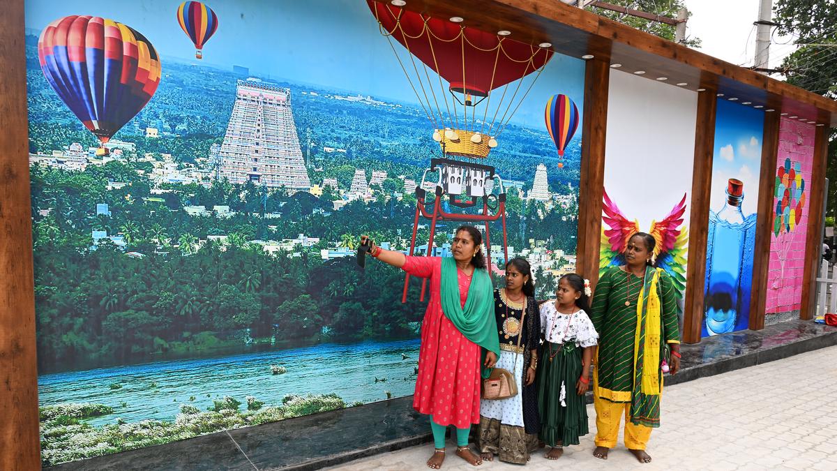 Garbage hot spot converted into selfie point in Srirangam